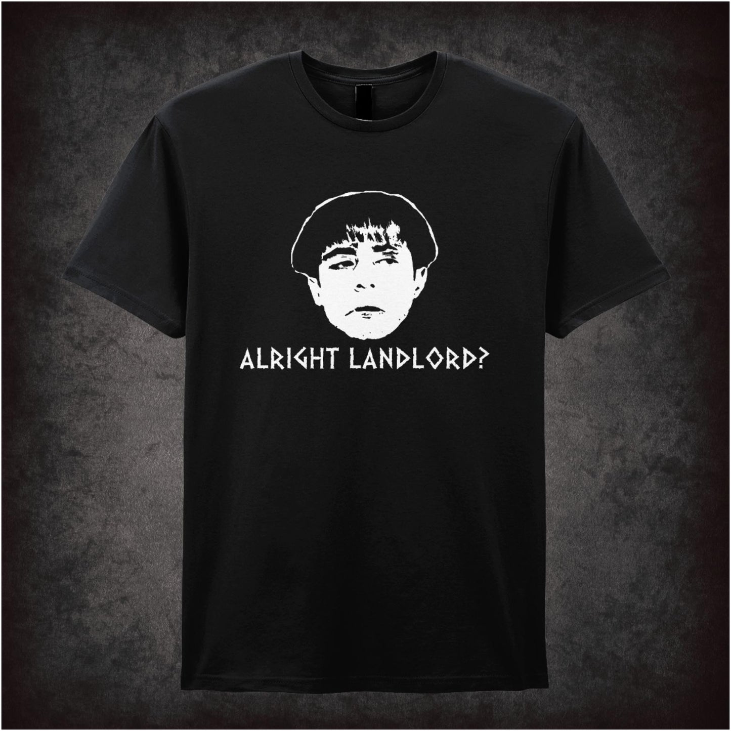 Alright Landlord? – Cult British Comedy Graphic T-Shirt