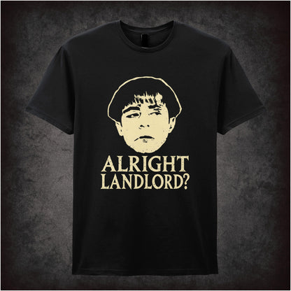 “Grumio ‘Alright landlord?’ T-shirt in black from Plebs”