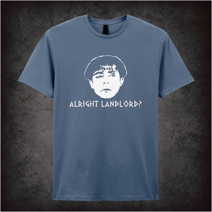 “Grumio ‘Alright landlord?’ T-shirt from Plebs”