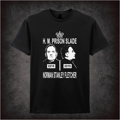 H. M. Prison Slade Norman Stanley Fletcher – Cult British Sitcom Graphic T-Shirt