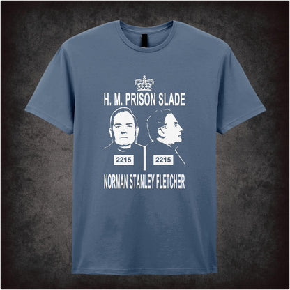 H. M. Prison Slade Norman Stanley Fletcher – Cult British Sitcom Graphic T-Shirt