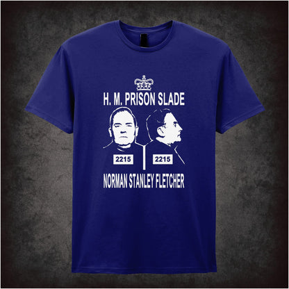 H. M. Prison Slade Norman Stanley Fletcher – Cult British Sitcom Graphic T-Shirt