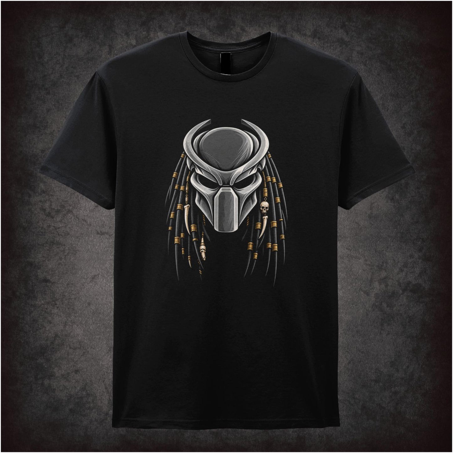 Predator alien mask T-shirt in black from Predator