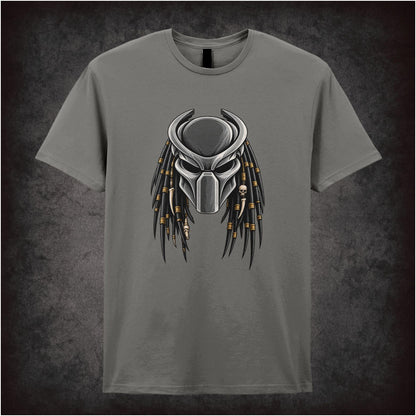 Predator alien mask T-shirt in charcoal from Predator