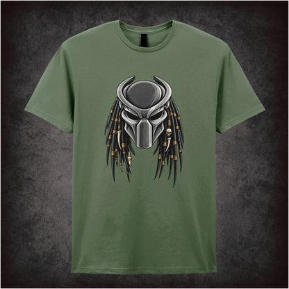 Predator alien mask T-shirt in military green from Predator