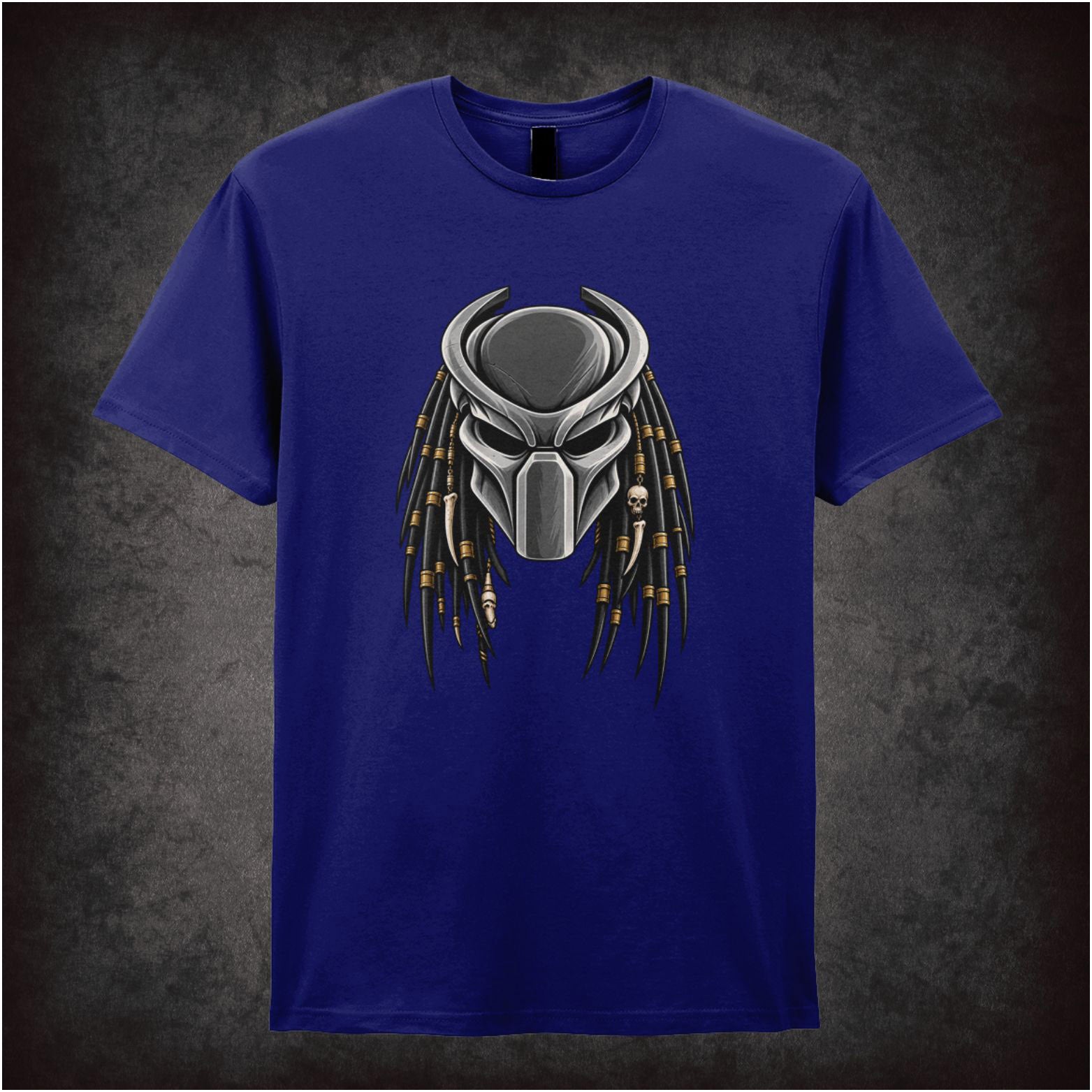 Predator alien mask T-shirt in navy from Predator