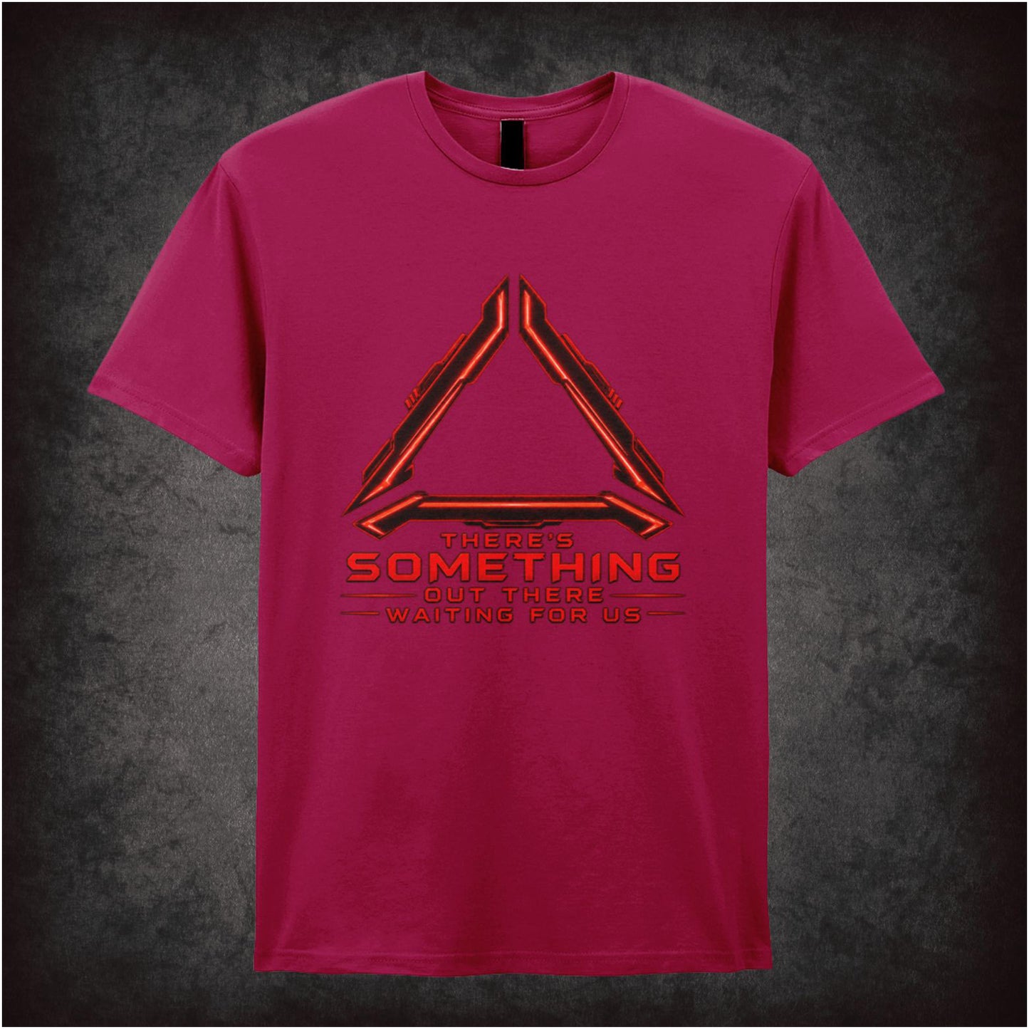 Predator there's something out there waiting for us T-shirt in cardinal red from Predator