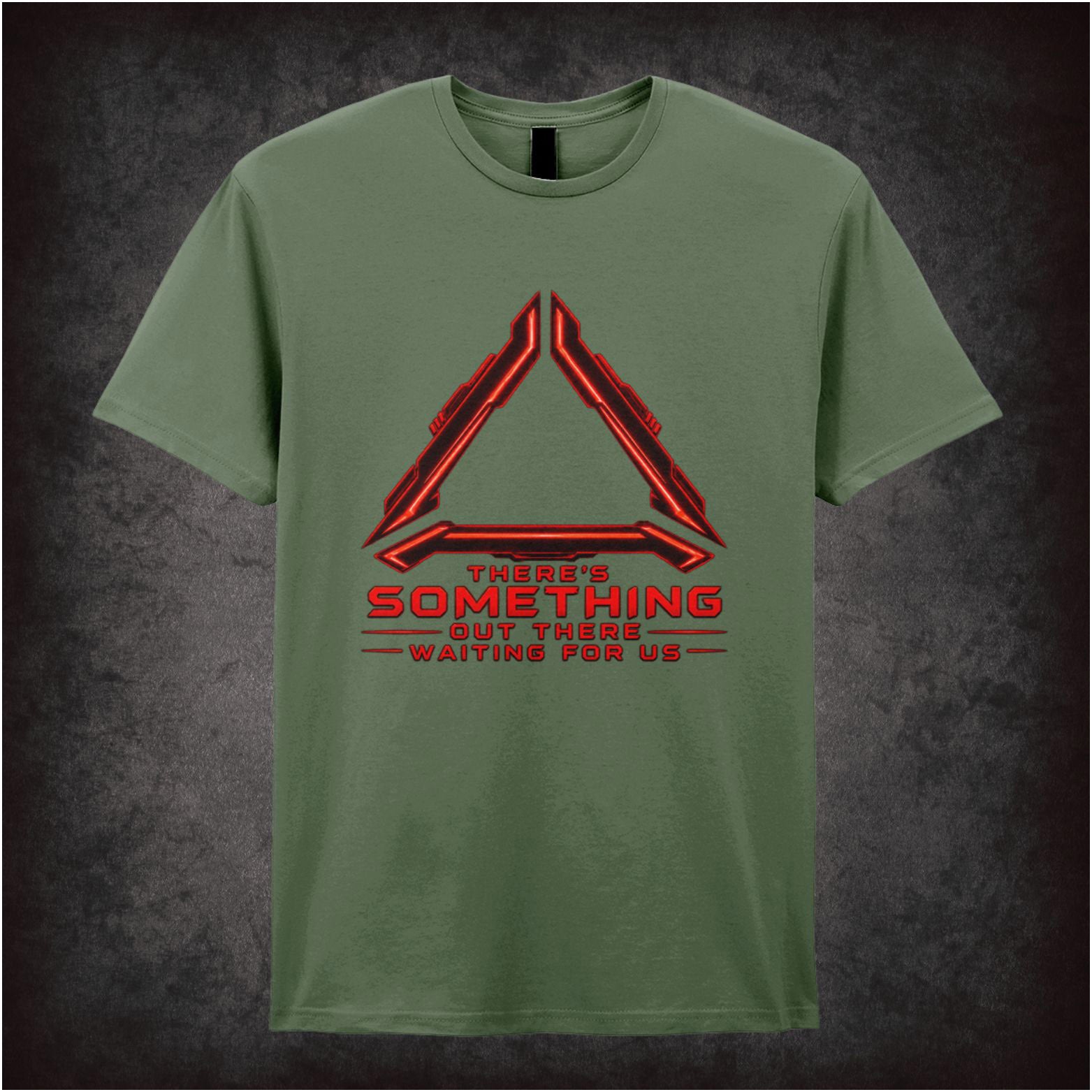 Predator there's something out there waiting for us T-shirt in military green from Predator