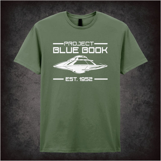 Project Blue Book inspired unisex T-shirt with graphic design