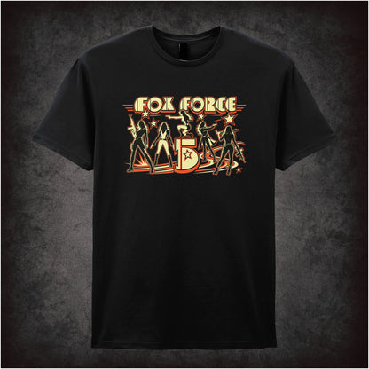 ‘Fox Force Five’ quote T-shirt in black from Pulp Fiction
