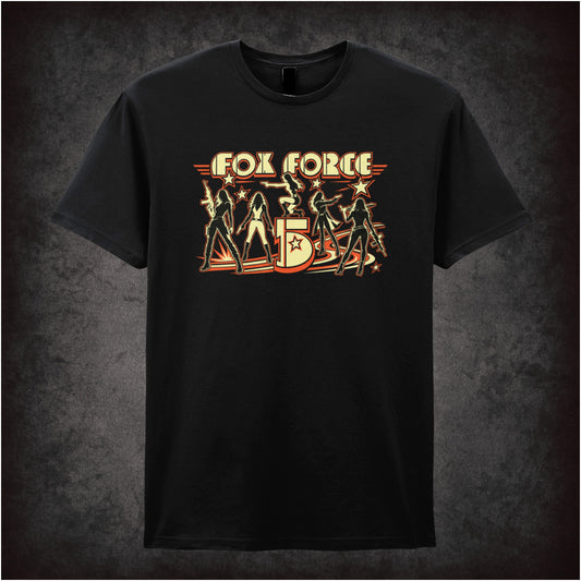 ‘Fox Force Five’ quote T-shirt in black from Pulp Fiction