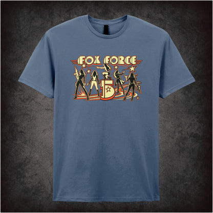 ‘Fox Force Five’ quote T-shirt in indigo from Pulp Fiction