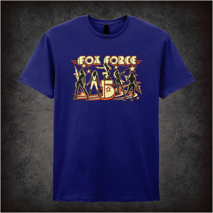 ‘Fox Force Five’ quote T-shirt in navy from Pulp Fiction