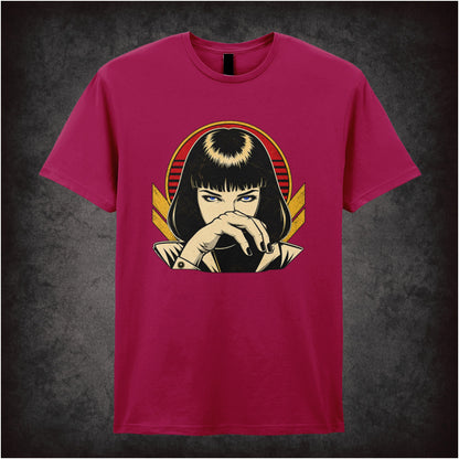 I Said Goddamn! T-shirt in cardinal red from Pulp Fiction