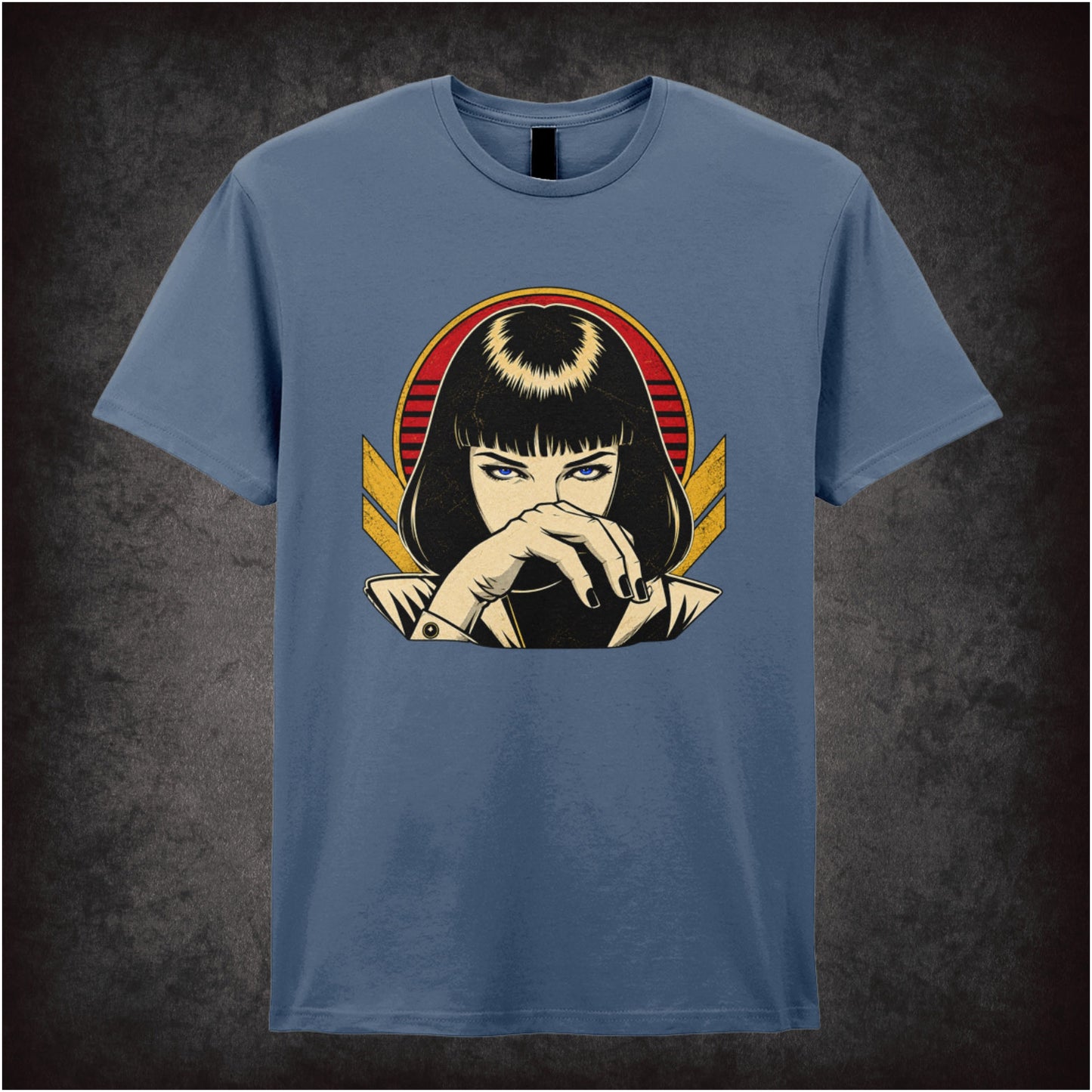 I Said Goddamn! T-shirt in indigo from Pulp Fiction