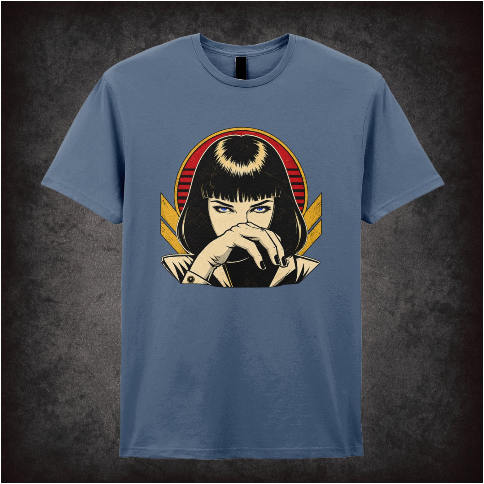 I Said Goddamn! T-shirt in indigo from Pulp Fiction