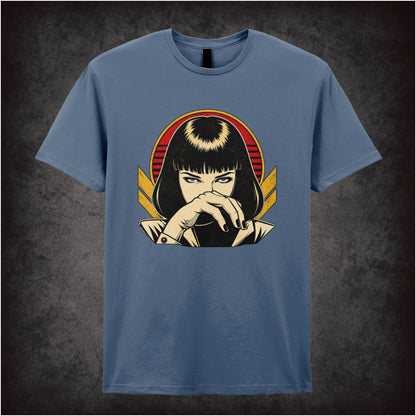 I Said Goddamn! T-shirt in indigo from Pulp Fiction
