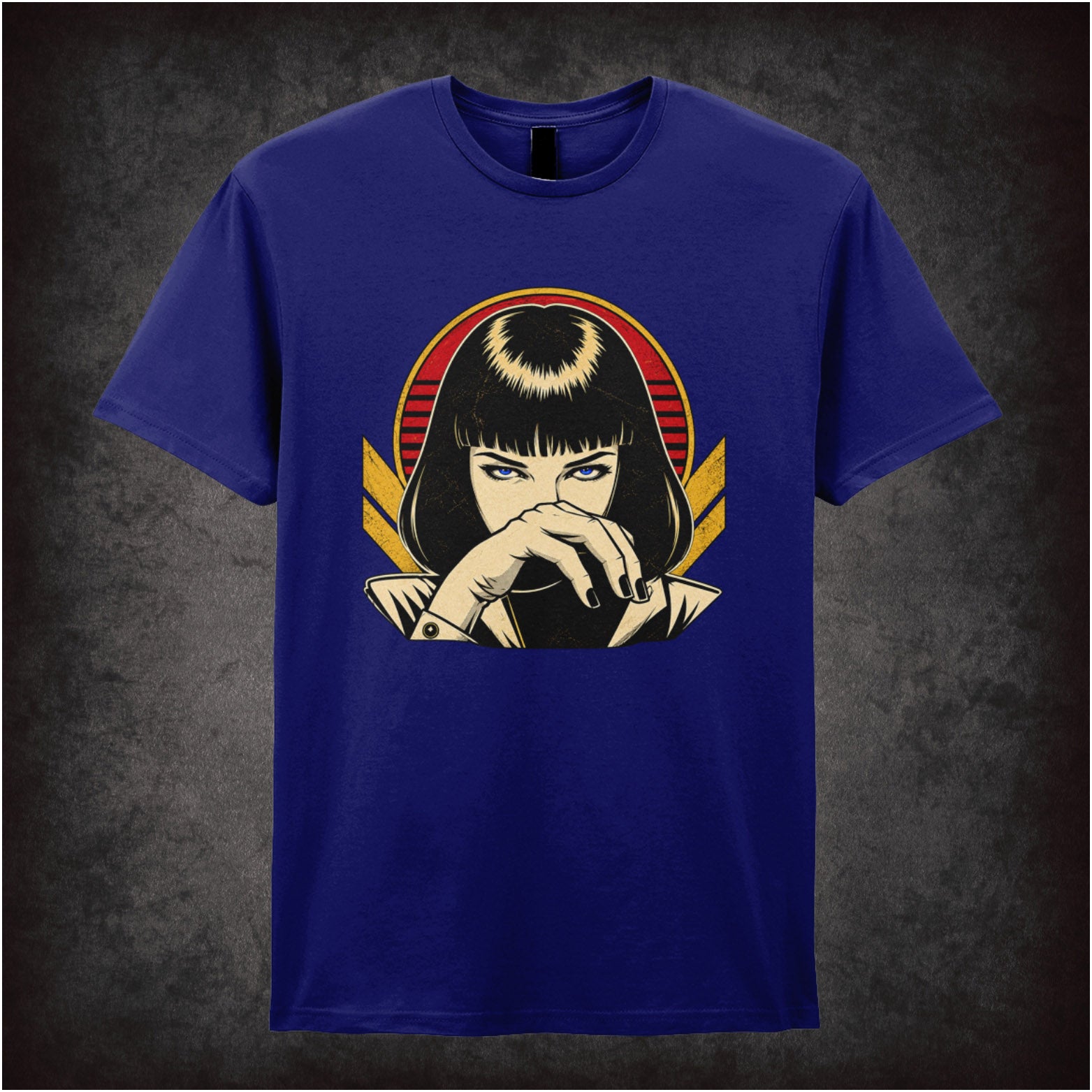I Said Goddamn! T-shirt in navy from Pulp Fiction