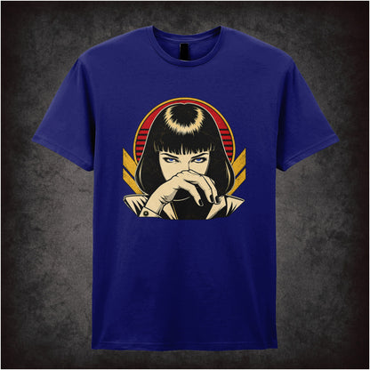 I Said Goddamn! T-shirt in navy from Pulp Fiction