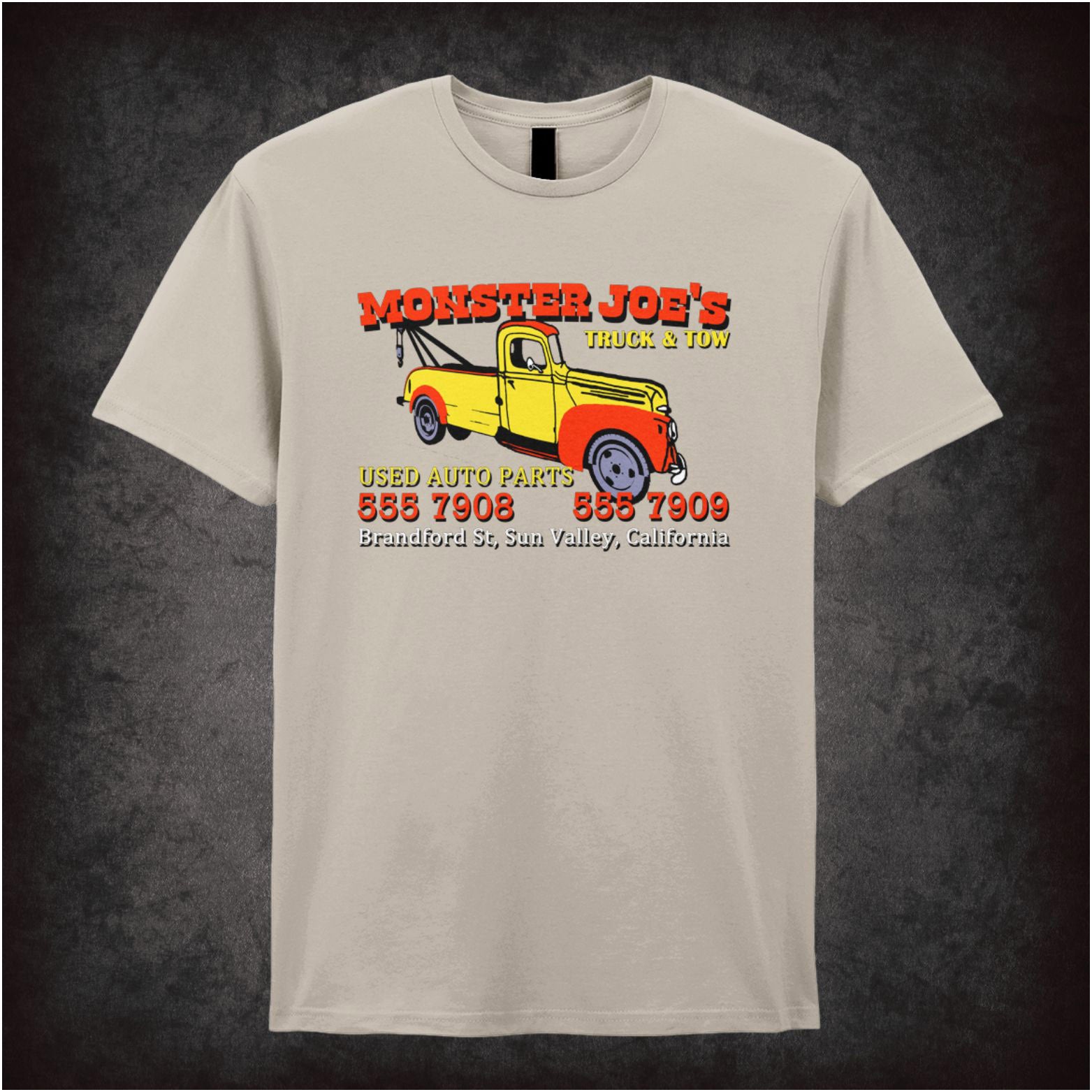 Monster Joe’s Truck & Tow logo T-shirt from Pulp Fiction