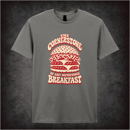 The cornerstone of any nutritious breakfast T-shirt in charcoal from Pulp Fiction