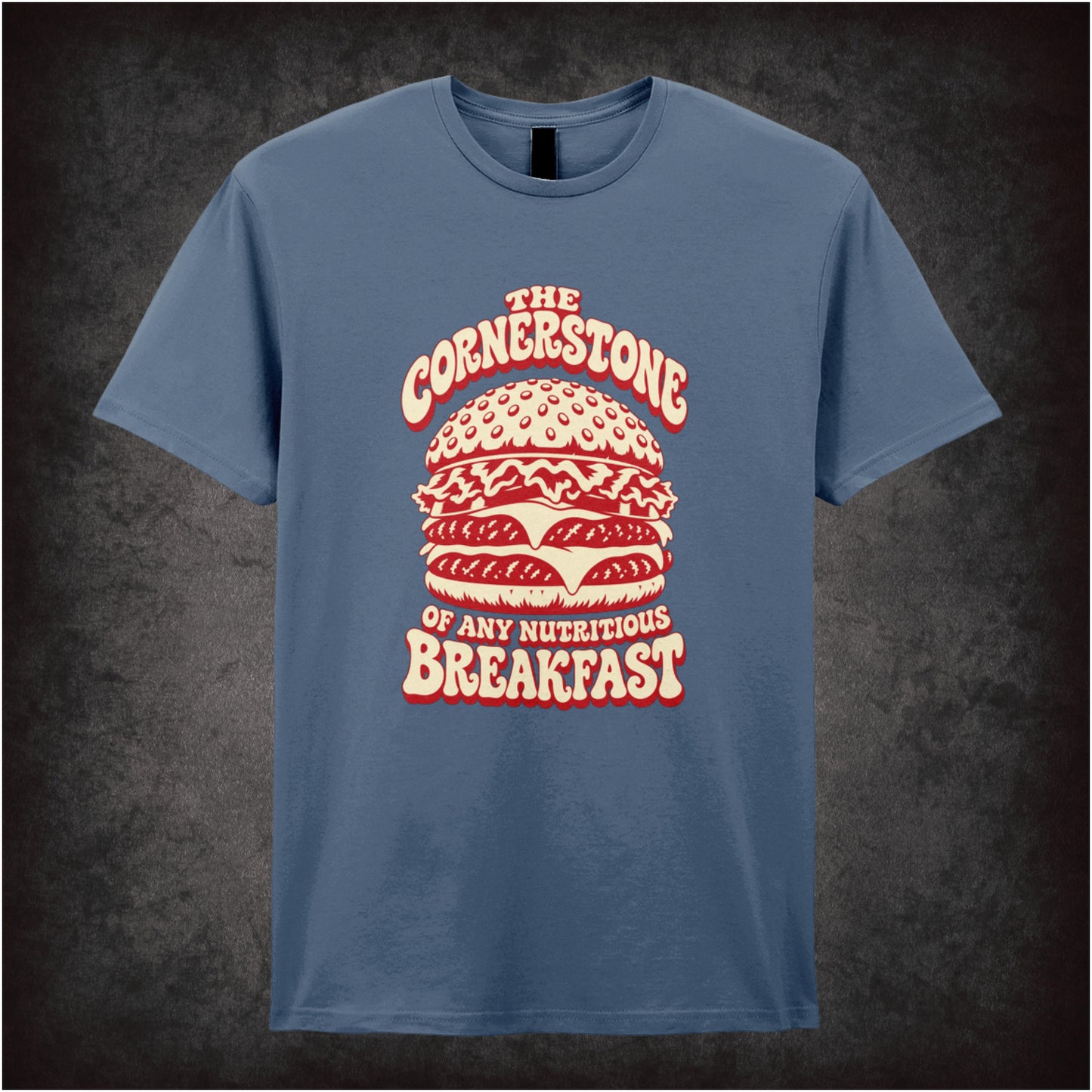 The cornerstone of any nutritious breakfast T-shirt in indigo from Pulp Fiction
