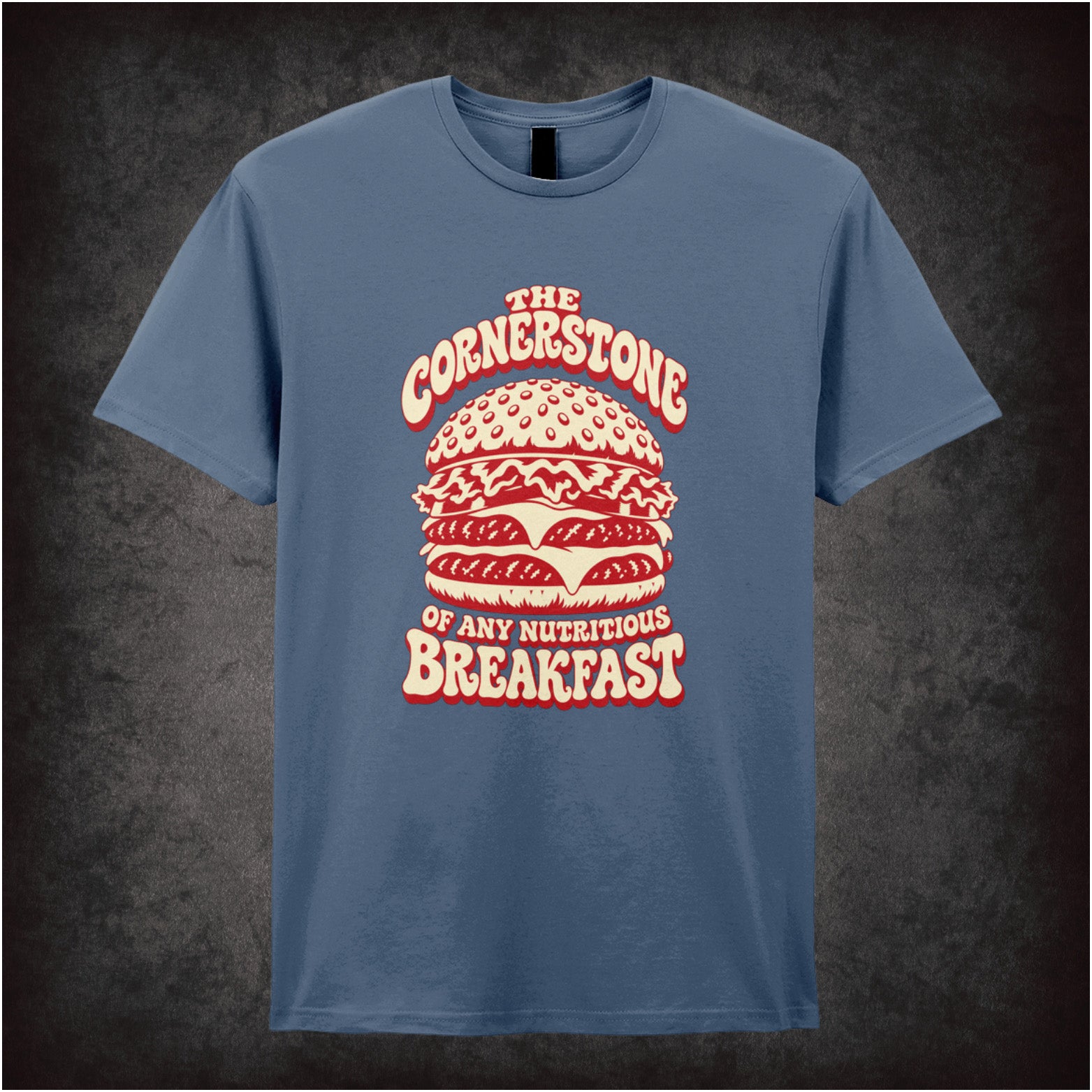 The cornerstone of any nutritious breakfast T-shirt in indigo from Pulp Fiction