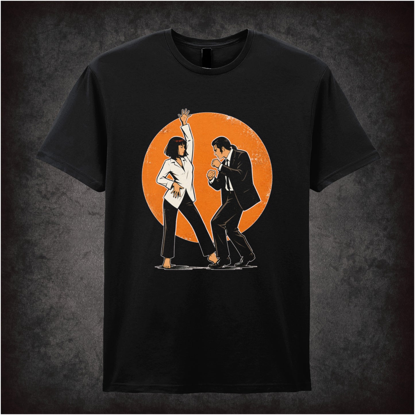 Jack Rabbit Slim's trophy dance T-shirt in black from Pulp Fiction