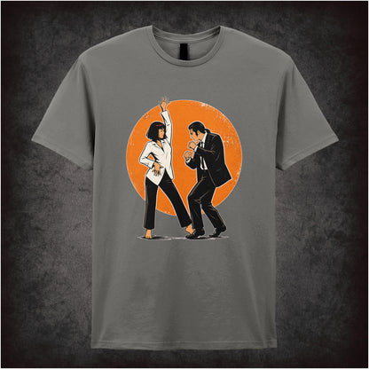 Jack Rabbit Slim's trophy dance T-shirt in charcoal from Pulp Fiction
