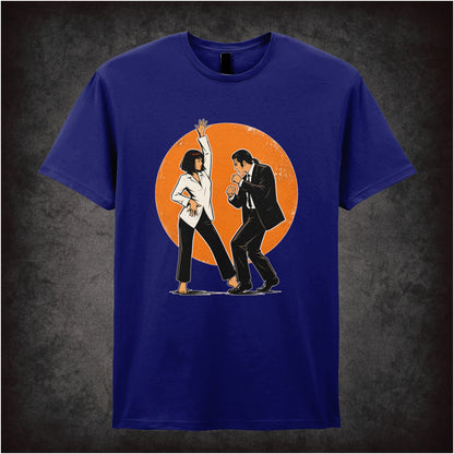 Jack Rabbit Slim's trophy dance T-shirt in navy from Pulp Fiction