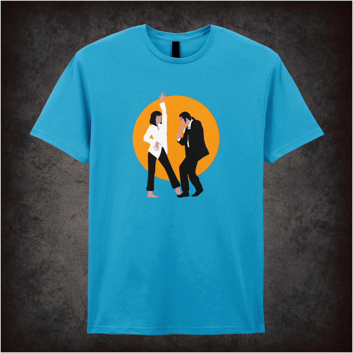 Dancing at Jack Rabbit Slims Pulp Fiction inspired unisex T-shirt with graphic design