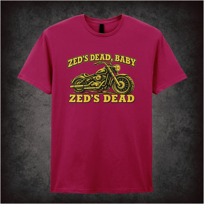 ‘Zed’s dead baby’ quote T-shirt in cardinal red from Pulp Fiction