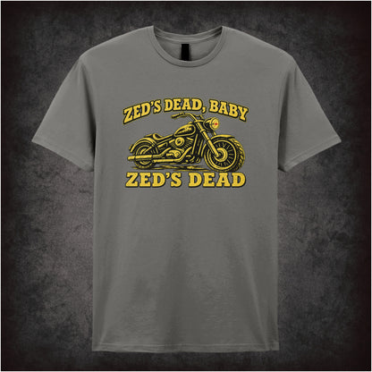 ‘Zed’s dead baby’ quote T-shirt in charcoal from Pulp Fiction