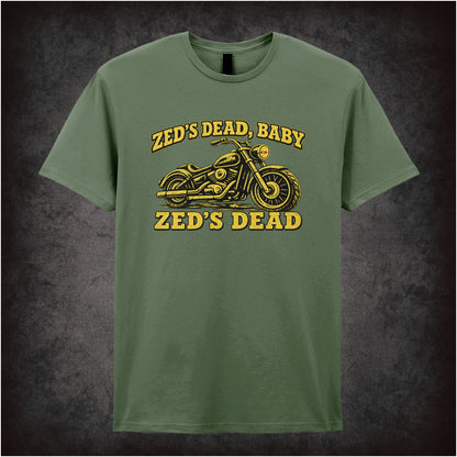 ‘Zed’s dead baby’ quote T-shirt in military green from Pulp Fiction