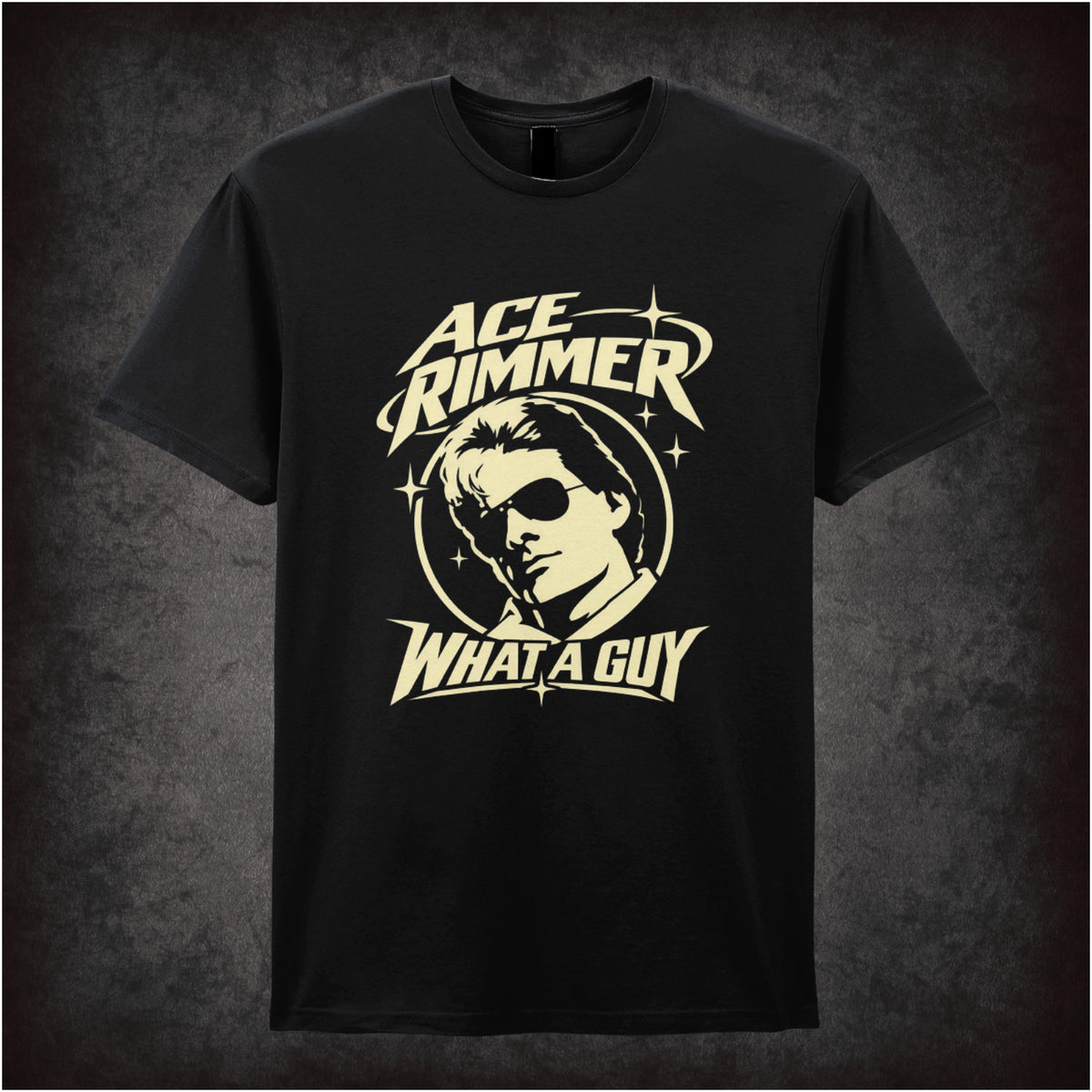 “Ace Rimmer ‘What a guy’ T-shirt in black from Red Dwarf”