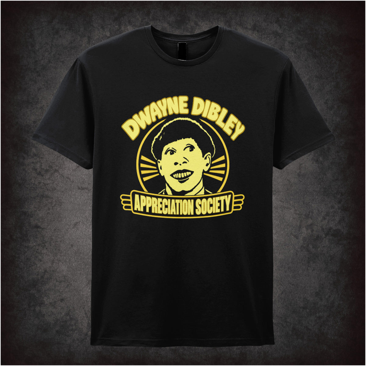 “‘Dwayne Dibley Appreciation Society’ T-shirt in black from Red Dwarf”
