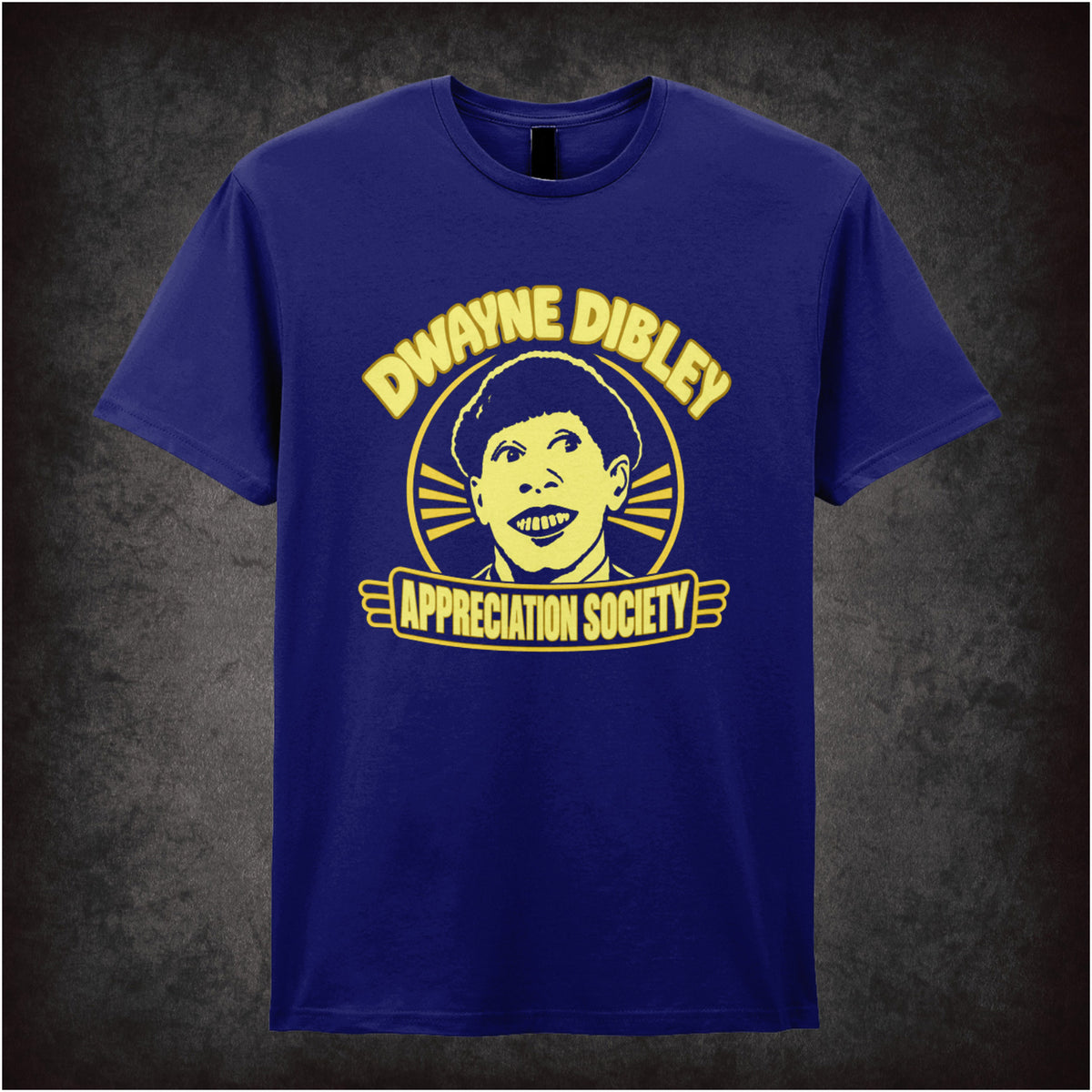 “‘Dwayne Dibley Appreciation Society’ T-shirt in navy from Red Dwarf”