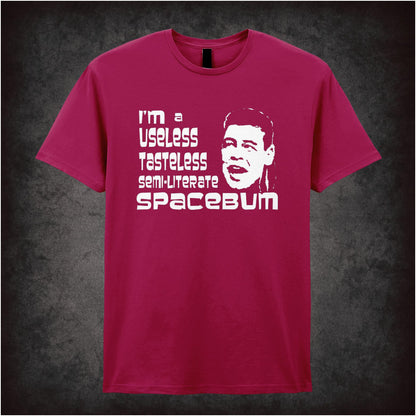 “Lister ‘I’m a useless tasteless semi-literate spacebum’ T-shirt from Red Dwarf”