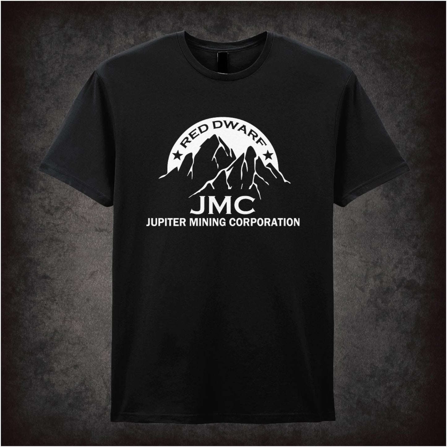 JMC Jupiter Mining Corporation – Cult Sci-Fi Comedy Graphic T-Shirt