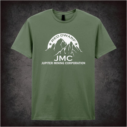 JMC Jupiter Mining Corporation – Cult Sci-Fi Comedy Graphic T-Shirt