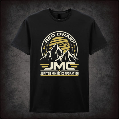 “‘Jupiter Mining Corporation’ T-shirt in black from Red Dwarf”