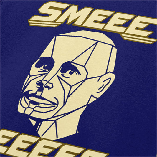 “Kryten ‘Smeeee heeeee’ close up T-shirt in navy from Red Dwarf”