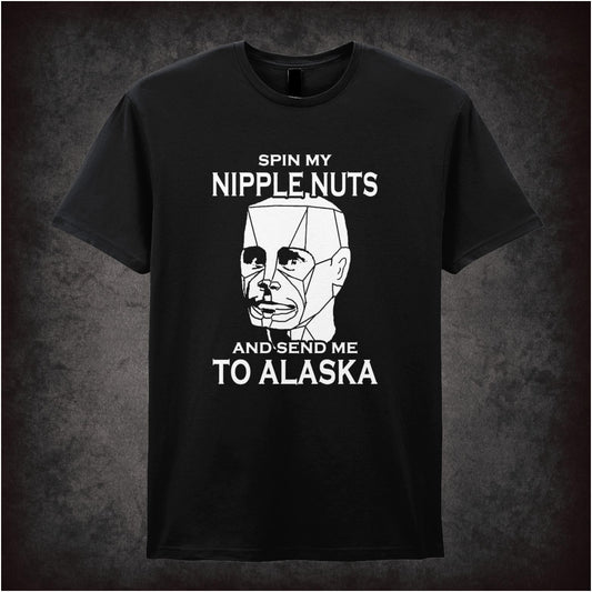 “Kryten ‘Spin my nipple nuts and send me to Alaska’ T-shirt from Red Dwarf”