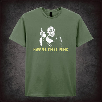 Swivel On It Punk – Cult Sci-Fi Comedy Graphic T-Shirt