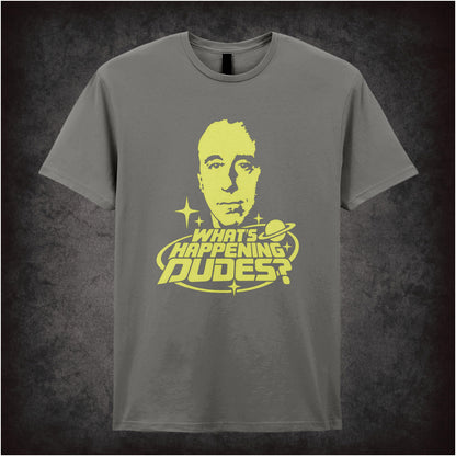 “Holly ‘What’s happening dudes?’ T-shirt in charcoal from Red Dwarf”