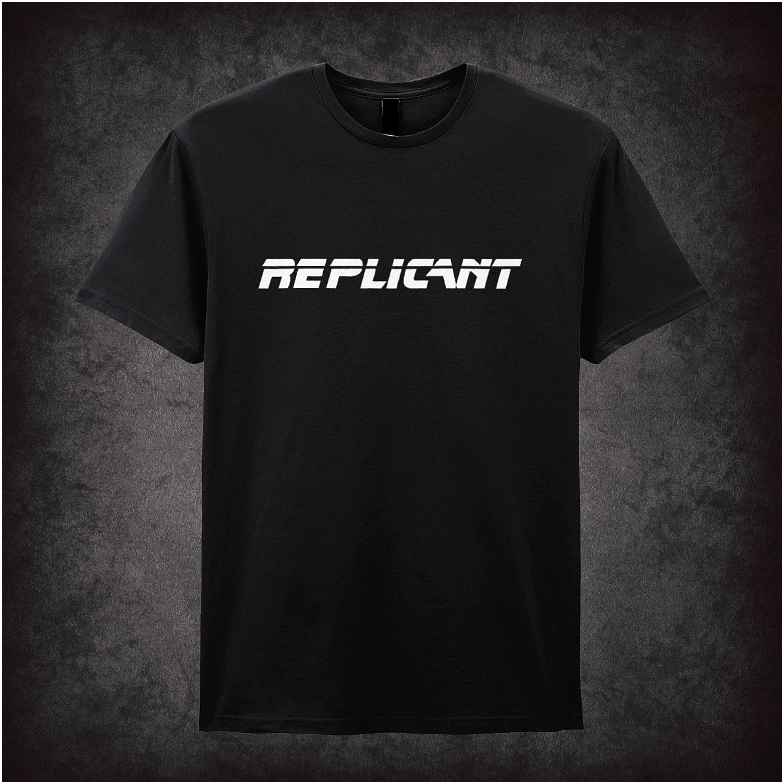Replicant black unisex t-shirt inspired by Blade Runner movie soft style sci-fi fan apparel