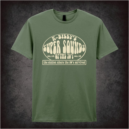 K-Billy’s Super Sounds of the ’70s – Cult Film Graphic T-Shirt