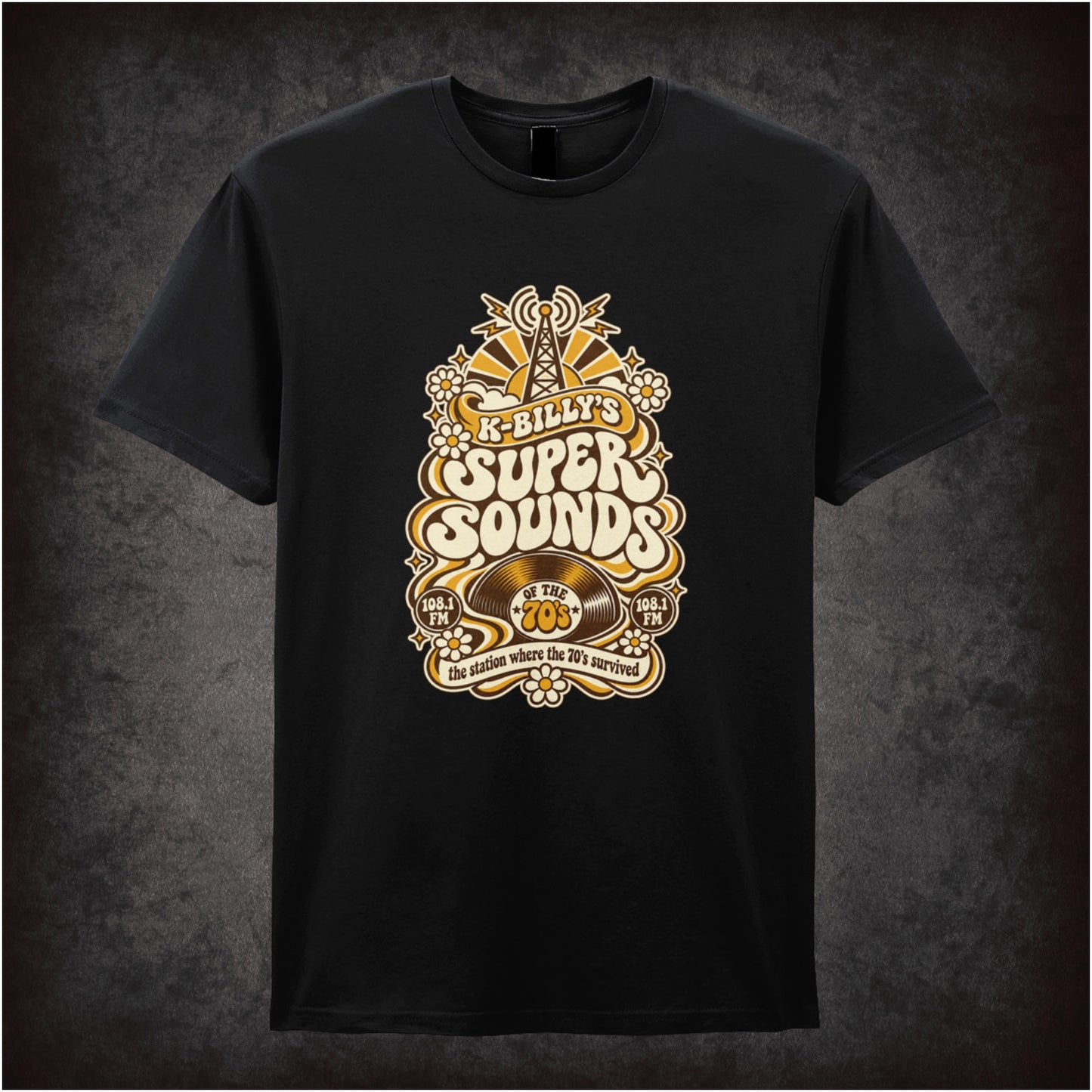 K-Billy’s Super Sounds radio logo T-shirt in black from Reservoir Dogs
