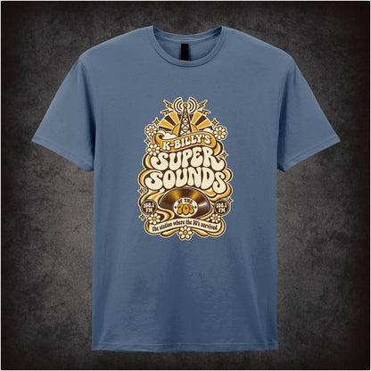 K-Billy’s Super Sounds radio logo T-shirt in indigo from Reservoir Dogs