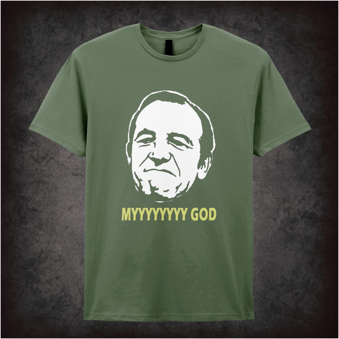 “Rigsby ‘Myyyyyyy God’ T-shirt from Rising Damp”